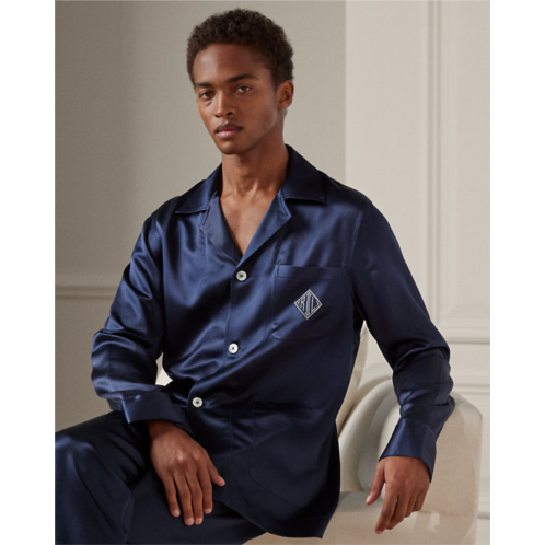 Polo Ralph Lauren Monogram Silk Pajama Set