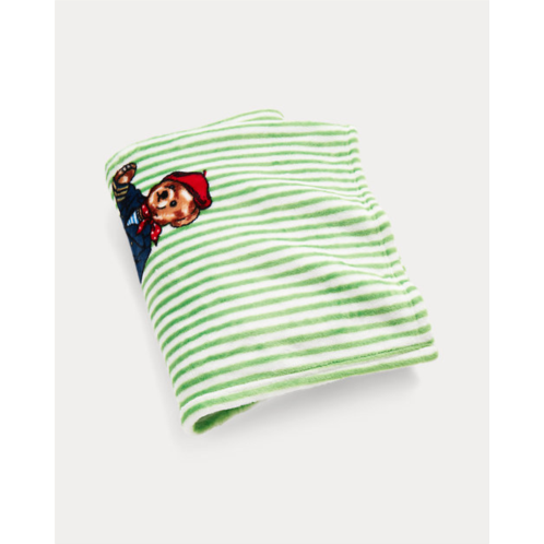 Polo Ralph Lauren Teddy Bear Stripe Throw Blanket