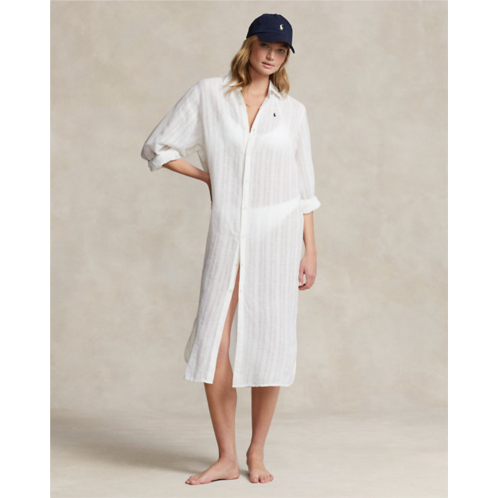Polo Ralph Lauren Cotton-Linen Shirtdress Cover-Up