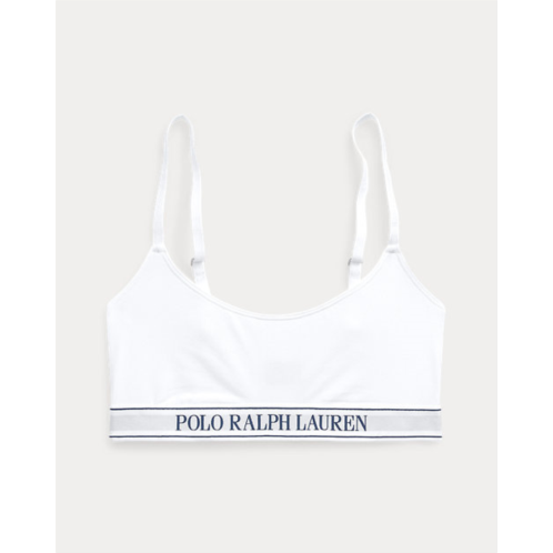 Polo Ralph Lauren Repeat-Logo Cropped Scoopneck Tank