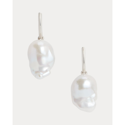 Polo Ralph Lauren Sterling Silver & Pearl Drop Earrings