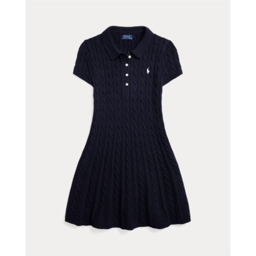 Polo Ralph Lauren Cable-Knit Cotton Polo Sweater Dress