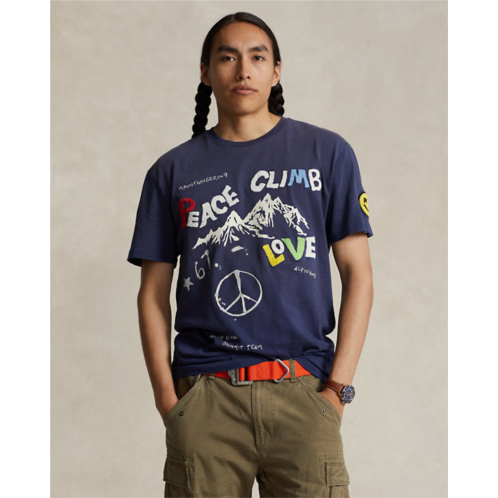 Polo Ralph Lauren Classic Fit Peace Climb Love T-Shirt