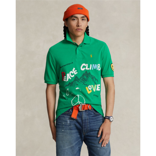 Polo Ralph Lauren Classic Fit Peace Climb Love Polo Shirt