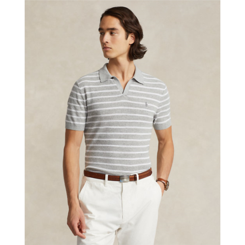 Polo Ralph Lauren Striped Textured Cotton-Linen Sweater