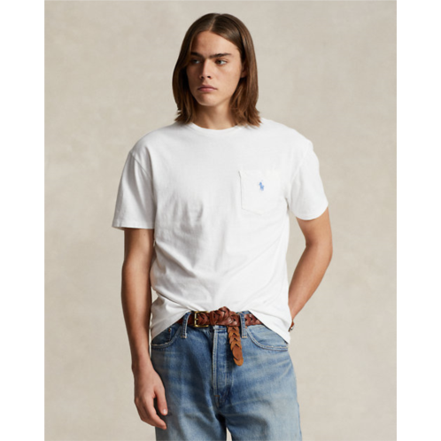 Polo Ralph Lauren Classic Fit Cotton-Linen Pocket T-Shirt