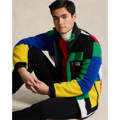 Polo Ralph Lauren Color-Blocked Pile Fleece Hybrid Jacket
