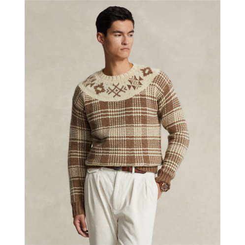Polo Ralph Lauren Plaid Wool-Linen Sweater