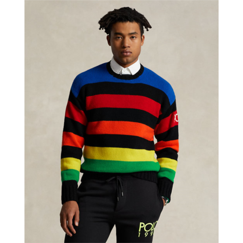 Polo Ralph Lauren Logo Striped Wool-Blend Sweater