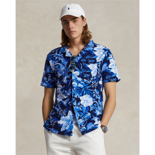 Polo Ralph Lauren Custom Slim Fit Floral Terry Camp Shirt