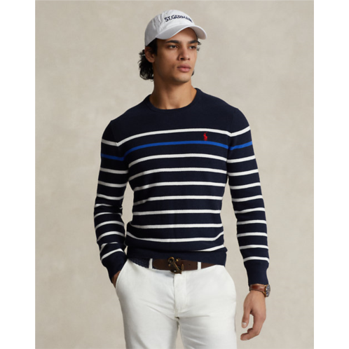 Polo Ralph Lauren Striped Mesh-Knit Cotton Sweater