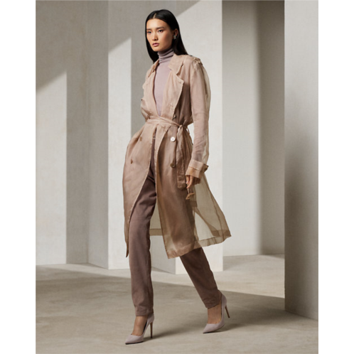 Polo Ralph Lauren Jayne Washed Organza Trench Coat