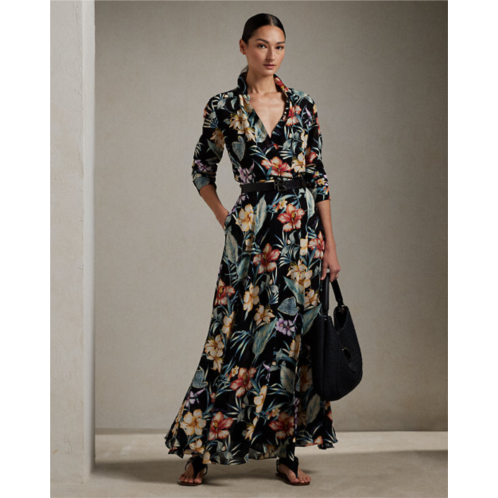 Polo Ralph Lauren Aniyah Print Linen Voile Day Dress