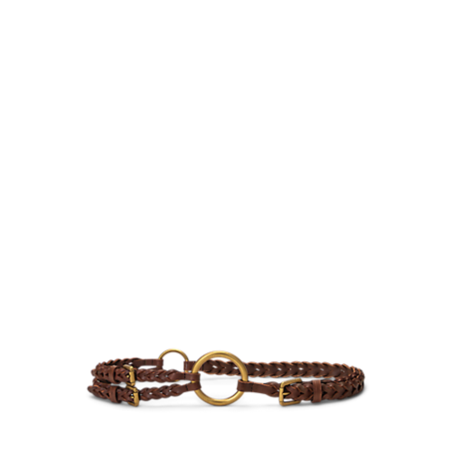 Polo Ralph Lauren Tri-Strap O-Ring Braided Leather Belt