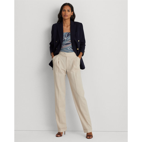 Polo Ralph Lauren Pleated Wool-Blend Twill Straight Pant