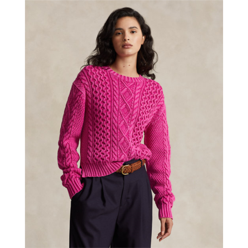 Polo Ralph Lauren Cable-Knit Cotton Crewneck Sweater