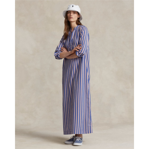 Polo Ralph Lauren Striped Cotton Long-Sleeve Shirtdress