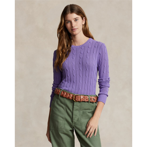 Polo Ralph Lauren Cable-Knit Cotton-Blend Crewneck Sweater