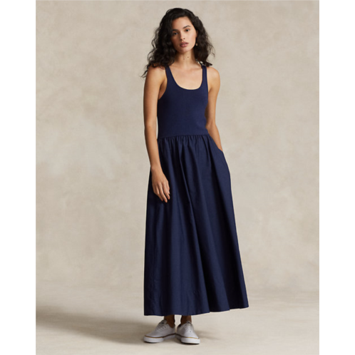 Polo Ralph Lauren Shirred Fit-and-Flare Dress