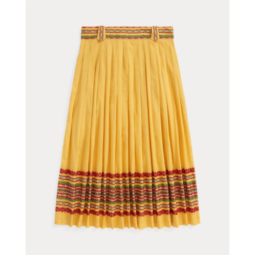 Polo Ralph Lauren Embroidered Cotton Voile Skirt