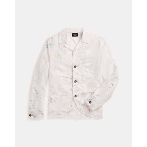 Polo Ralph Lauren Paint-Splatter Linen-Cotton Work Jacket