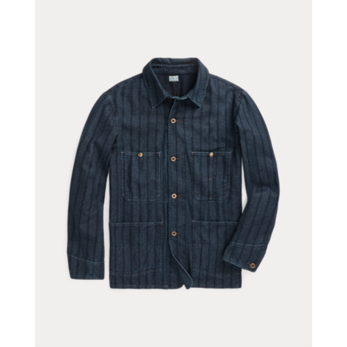 Polo Ralph Lauren Indigo Striped Twill Shirt Jacket