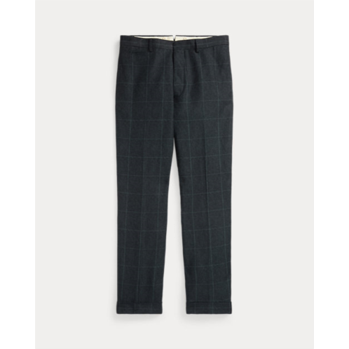 Polo Ralph Lauren Slim Windowpane Linen-Blend Suit Trouser