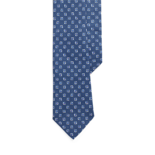 Polo Ralph Lauren Square-Patterned Linen Tie
