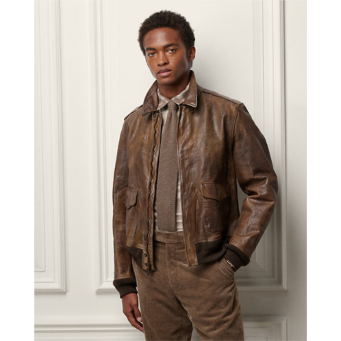 Polo Ralph Lauren Ridley Leather Bomber Jacket