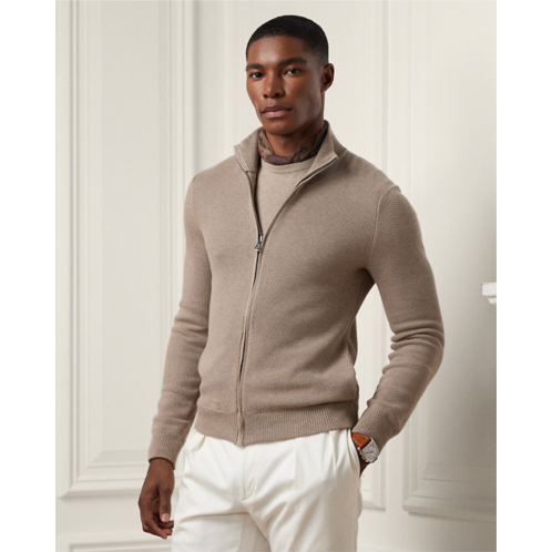 Polo Ralph Lauren Silk-Cotton Full-Zip Sweater