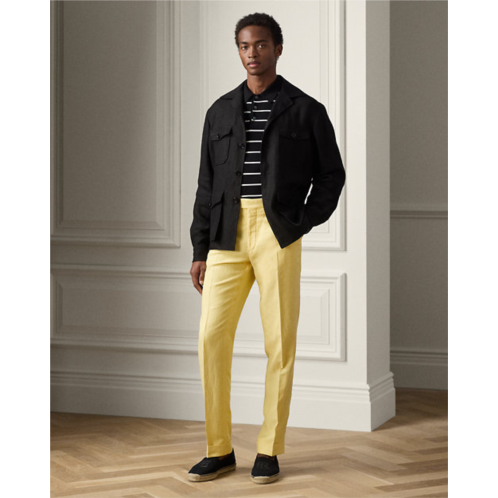 Polo Ralph Lauren Gregory Hand-Tailored Silk-Linen Trouser