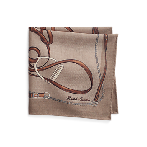 Polo Ralph Lauren Equestrian Cashmere-Silk Pocket Square