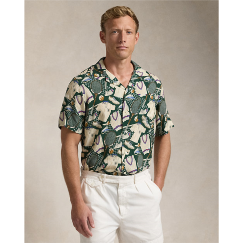 Polo Ralph Lauren Wimbledon Classic Fit Print Camp Shirt