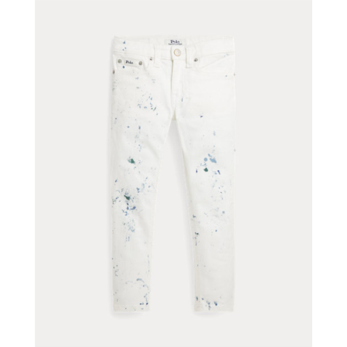 Polo Ralph Lauren Paint-Splatter Tompkins Skinny Jean