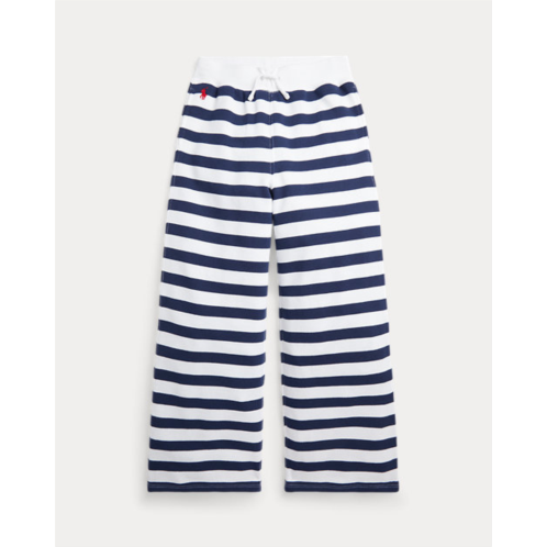 Polo Ralph Lauren Striped Terry Wide-Leg Sweatpant