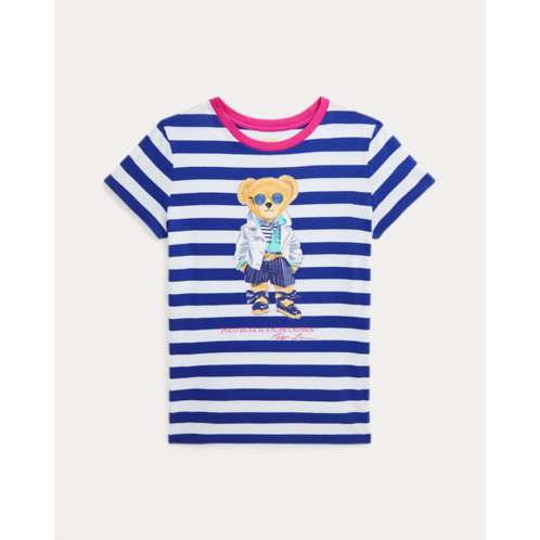 Polo Ralph Lauren Striped Polo Bear Cotton Jersey Tee