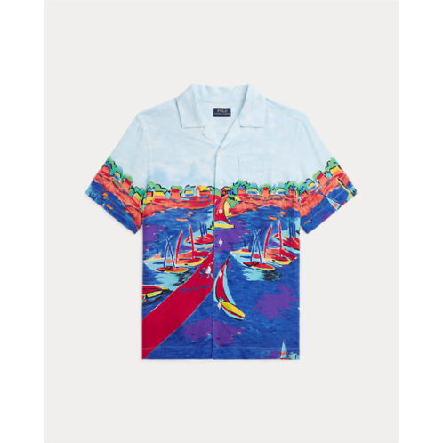 Polo Ralph Lauren Sailboat-Print Camp Shirt