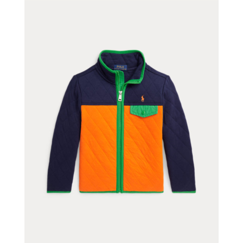 Polo Ralph Lauren Color-Blocked Quilted Double-Knit Jacket