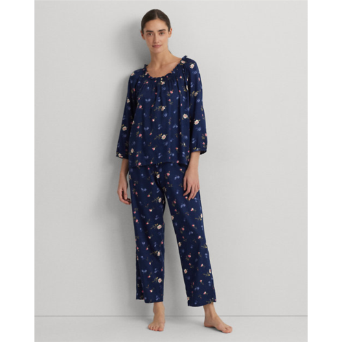 Polo Ralph Lauren Floral Cotton-Blend Sateen Pajama Set