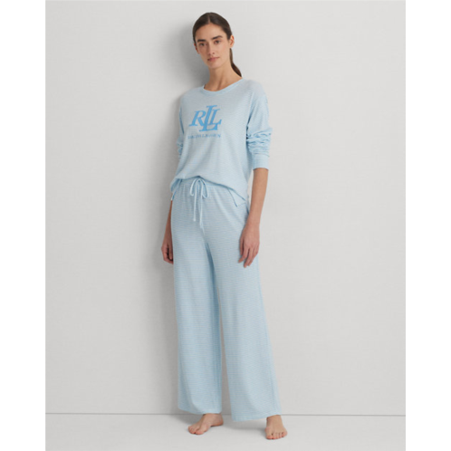 Polo Ralph Lauren Striped Cotton-Blend Jersey Pajama Set