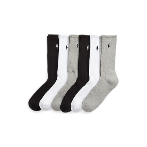 Polo Ralph Lauren Cotton-Blend Crew Sock 6-Pack