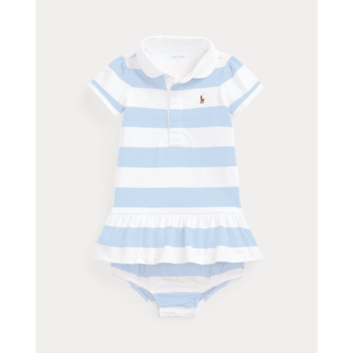 Polo Ralph Lauren Striped Cotton Rugby Dress & Bloomer