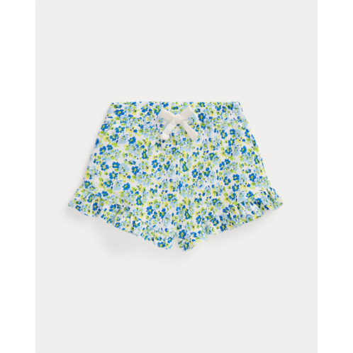Polo Ralph Lauren Floral Ruffled Stretch Mesh Short