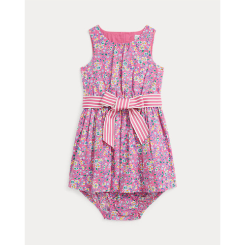 Polo Ralph Lauren Floral Cotton Poplin Dress & Bloomer