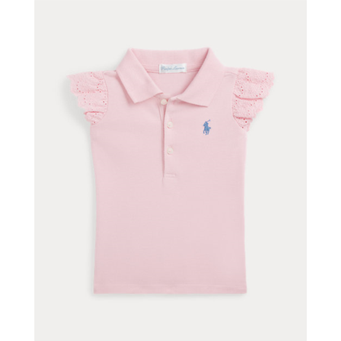 Polo Ralph Lauren Eyelet Stretch Mesh Polo Shirt