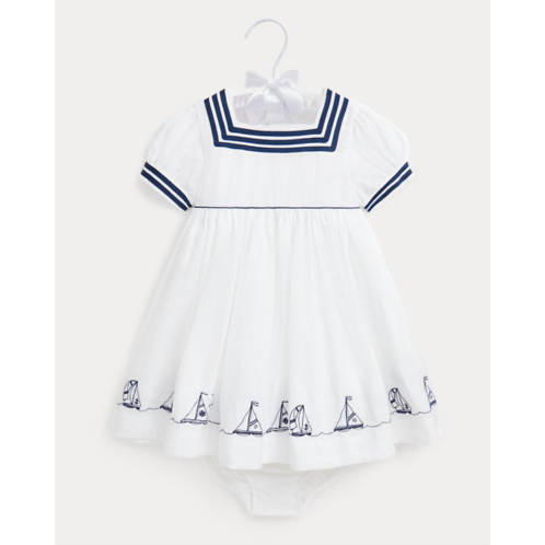 Polo Ralph Lauren Sailboat Linen Dress & Bloomer