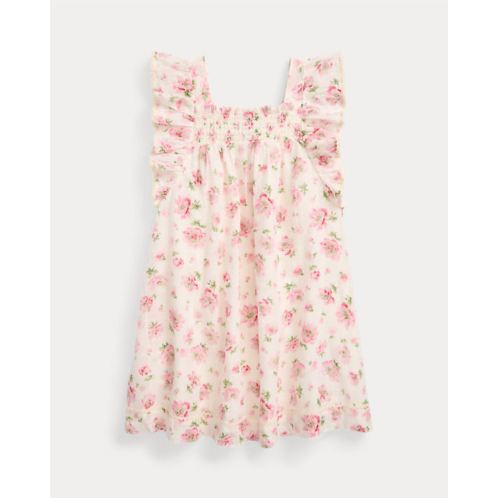 Polo Ralph Lauren Floral Smocked Cotton Dress