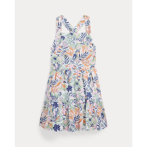 Polo Ralph Lauren Tropical-Print Linen-Cotton Dress