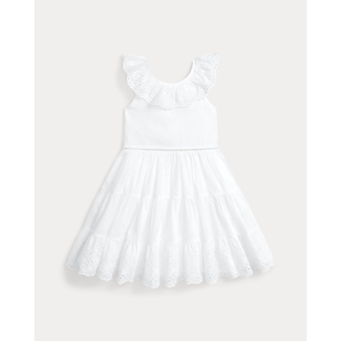 Polo Ralph Lauren Eyelet-Embroidered Cotton Voile Dress