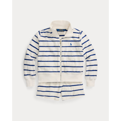 Polo Ralph Lauren Striped Cotton Terry Jacket & Short Set